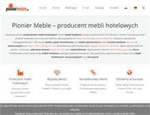 Tablet Screenshot of pioniermeble.pl